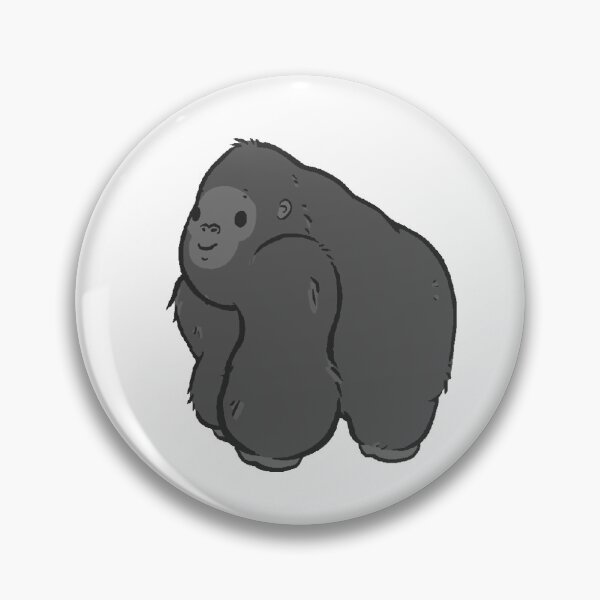 Item preview, Cute lil gorilla (happy) designed and sold by GraphicBubbleMA.