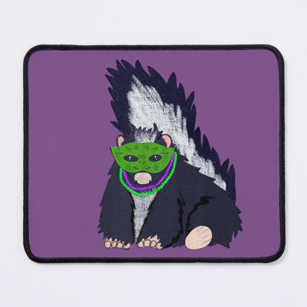 Item preview, Paper craft Mardi Gras skunk designed and sold by BlackSquirrelCC.