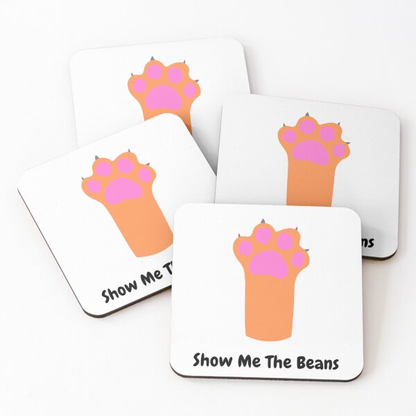 Item preview, Show Me The Beans (Orange Paw) designed and sold by Fandom Fantasy.
