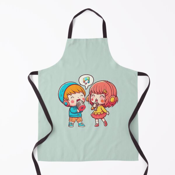 Item preview, The Dynamic Duet, the Boy and Girl who Rock the Mic in a Karaoke Contest designed and sold by ultra-cute.