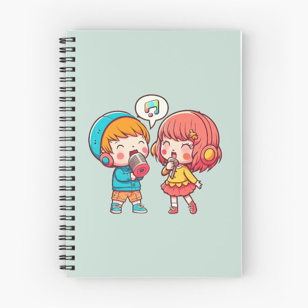 Item preview, The Dynamic Duet, the Boy and Girl who Rock the Mic in a Karaoke Contest designed and sold by ultra-cute.