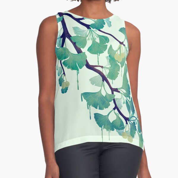O Ginkgo (in Green) Sleeveless Top
