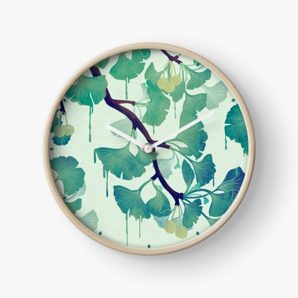 O Ginkgo (in Green) Clock