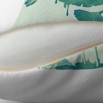 Alternate view of O Ginkgo (in Green) Floor Pillow