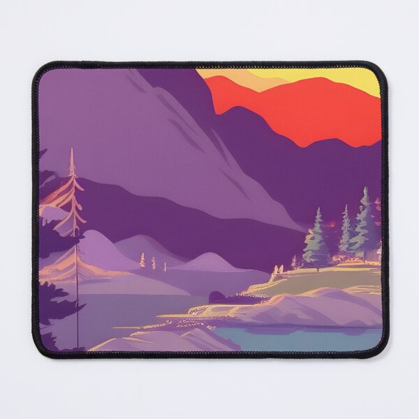 Item preview, Add a Touch of Beauty and Tranquility to Your Life with Our Gorgeous Minimalist Matte Mountain Painting Prints designed and sold by supeart.