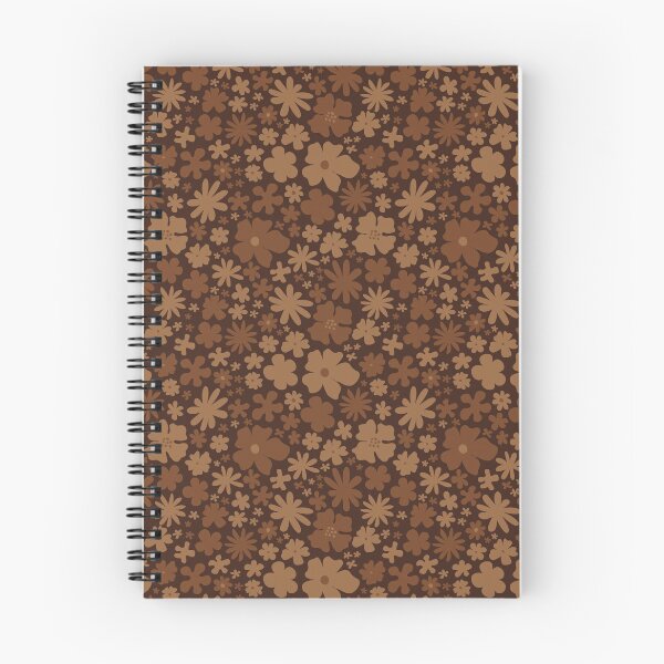 Item preview,  BROWN NEUTRAL EARTHY FLOWER POWER 60S PATTERN designed and sold by blomastudios.