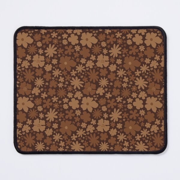 Item preview,  BROWN NEUTRAL EARTHY FLOWER POWER 60S PATTERN designed and sold by blomastudios.