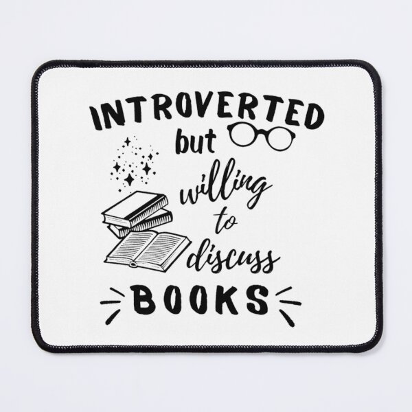 Item preview, Introverted but willing to discuss books designed and sold by Simi2020.