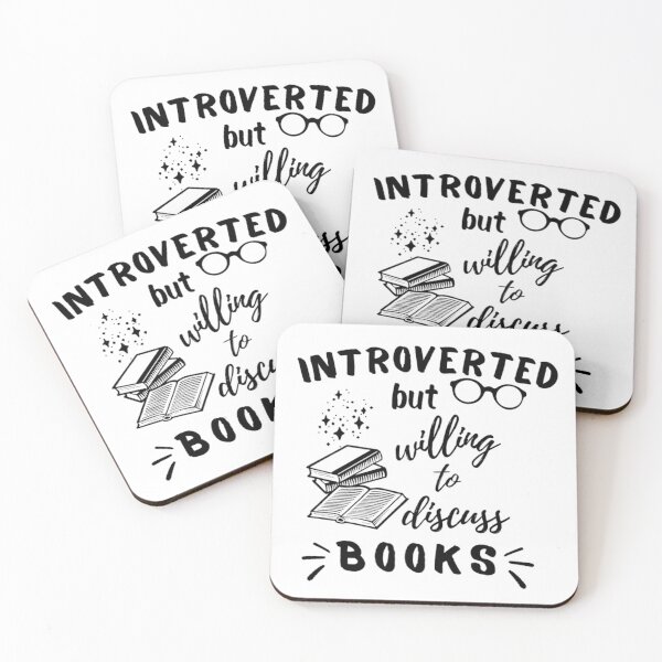 Item preview, Introverted but willing to discuss books designed and sold by Simi2020.