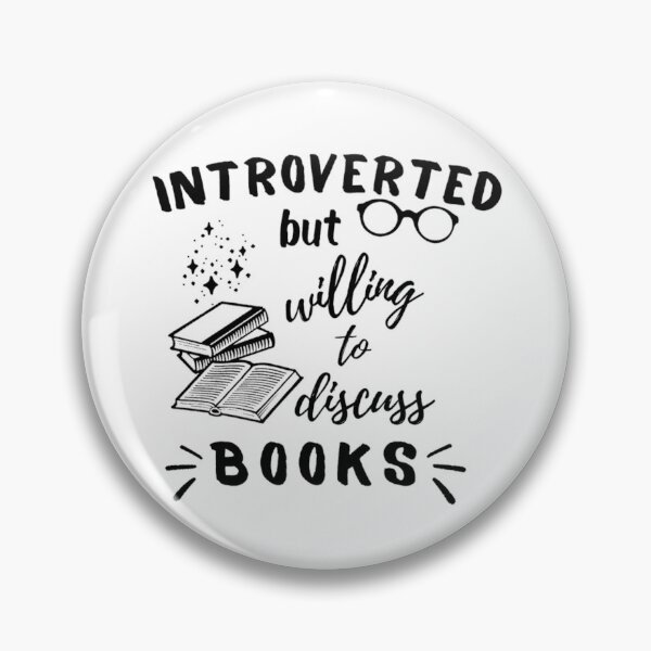 Item preview, Introverted but willing to discuss books designed and sold by Simi2020.