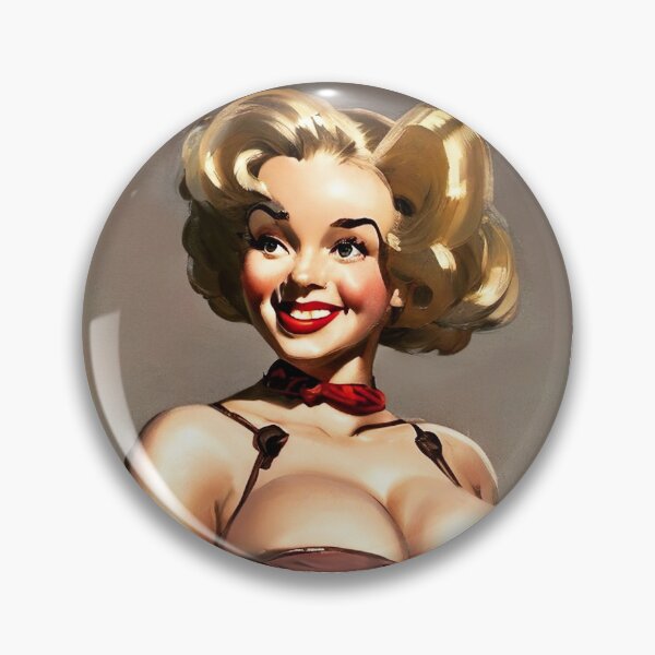 Item preview, Curvy Fun Blond Pinup Girl designed and sold by cutestpinups.