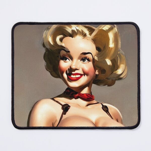 Item preview, Curvy Fun Blond Pinup Girl designed and sold by cutestpinups.