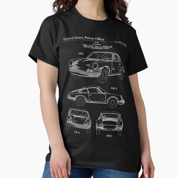 Vista previa del artículo con la obra «Patente Porsche 911 - 911 Carrera Art - Pizarra negra», diseñado y vendido por patentpress.