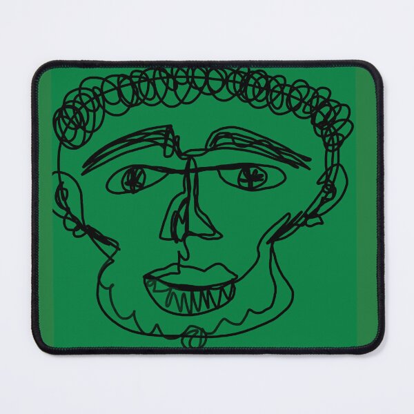 Item preview, Scribble Art: Green Face (1/4) designed and sold by eveyting.