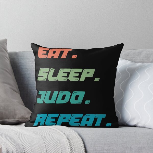Item preview, Eat sleep Judo repeat-inspirational judo fighter sunset retro designed and sold by Master4art.
