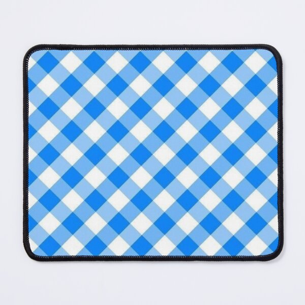 Item preview, Blue, light blue and white checkered pattern designed and sold by Donkey's Salad.