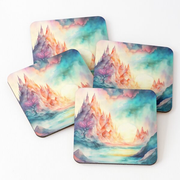 Item preview, Magical Landscape Watercolor, Fantasy Abstract designed and sold by Orianah.