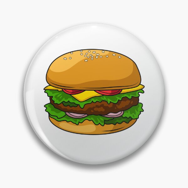 Item preview, Hamburger cartoon illustration designed and sold by Misscartoon.
