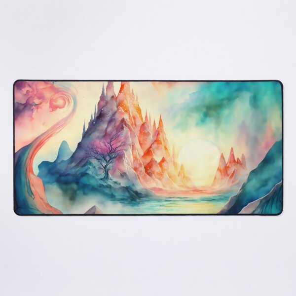Item preview, Magical Landscape Watercolor, Fantasy Abstract designed and sold by Orianah.