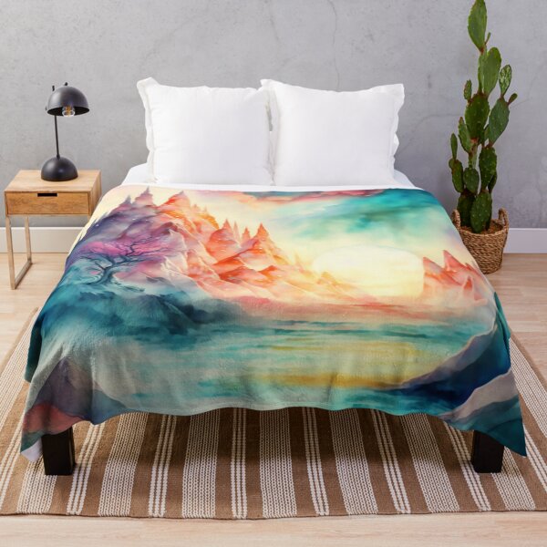 Item preview, Magical Landscape Watercolor, Fantasy Abstract designed and sold by Orianah.