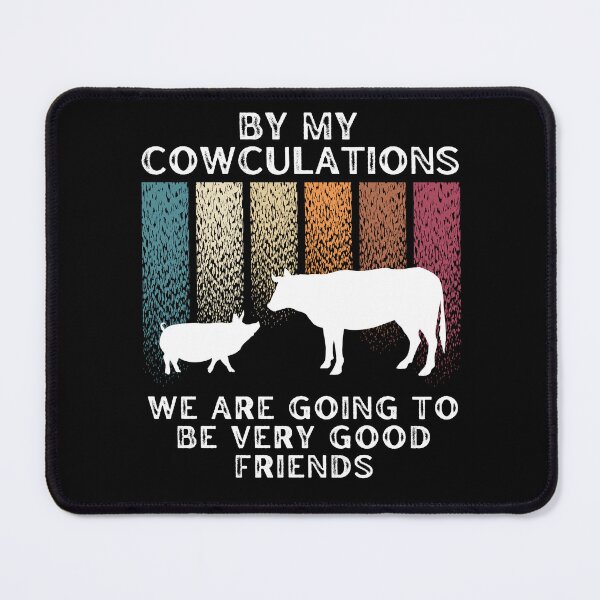 Item preview, The Farm cow and a pig " By my Cowculations" Calculations designed and sold by FarmsteadAcers.