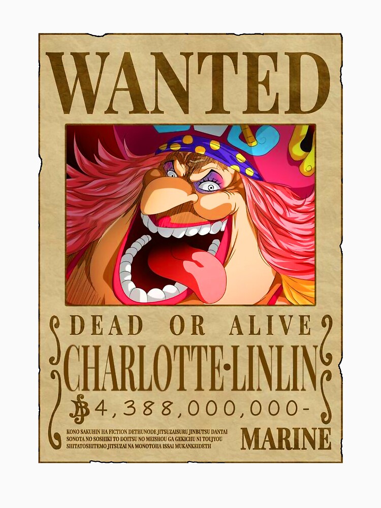 Charlotte Linlin - Big Mom Wanted poster one piece bounty (2023