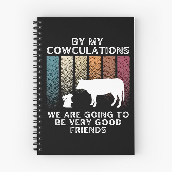 Item preview, The Farm cow and the Rabbit "By my Cowculations" Calculations designed and sold by FarmsteadAcers.