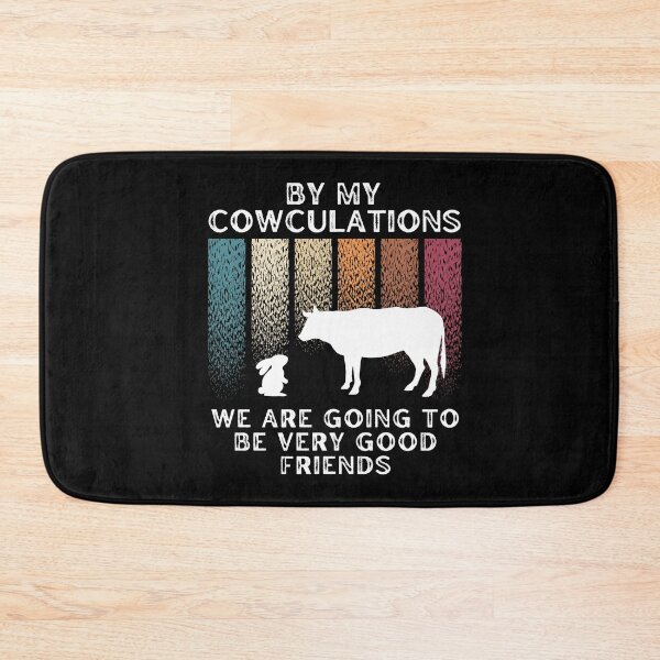 Item preview, The Farm cow and the Rabbit "By my Cowculations" Calculations designed and sold by FarmsteadAcers.