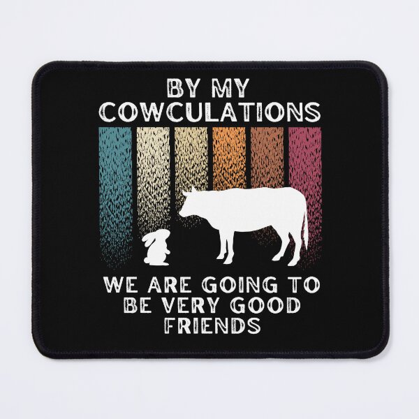 Item preview, The Farm cow and the Rabbit "By my Cowculations" Calculations designed and sold by FarmsteadAcers.