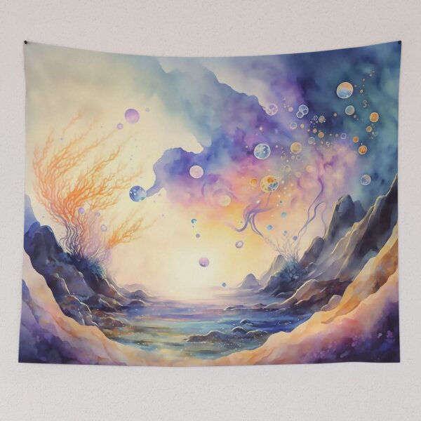 Item preview, Magical Landscape Watercolor, Fantasy Abstract designed and sold by Orianah.