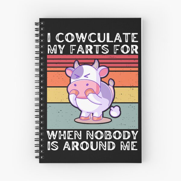 Item preview, Black version of calculate my farts for when nobody is around me - Funny cow jokes designed and sold by FarmsteadAcers.