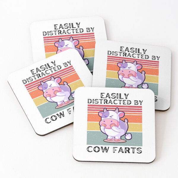 Item preview, Easily distracted by smelly cow farts designed and sold by FarmsteadAcers.