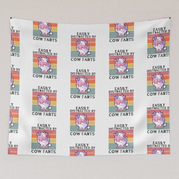 Item preview, Easily distracted by smelly cow farts designed and sold by FarmsteadAcers.