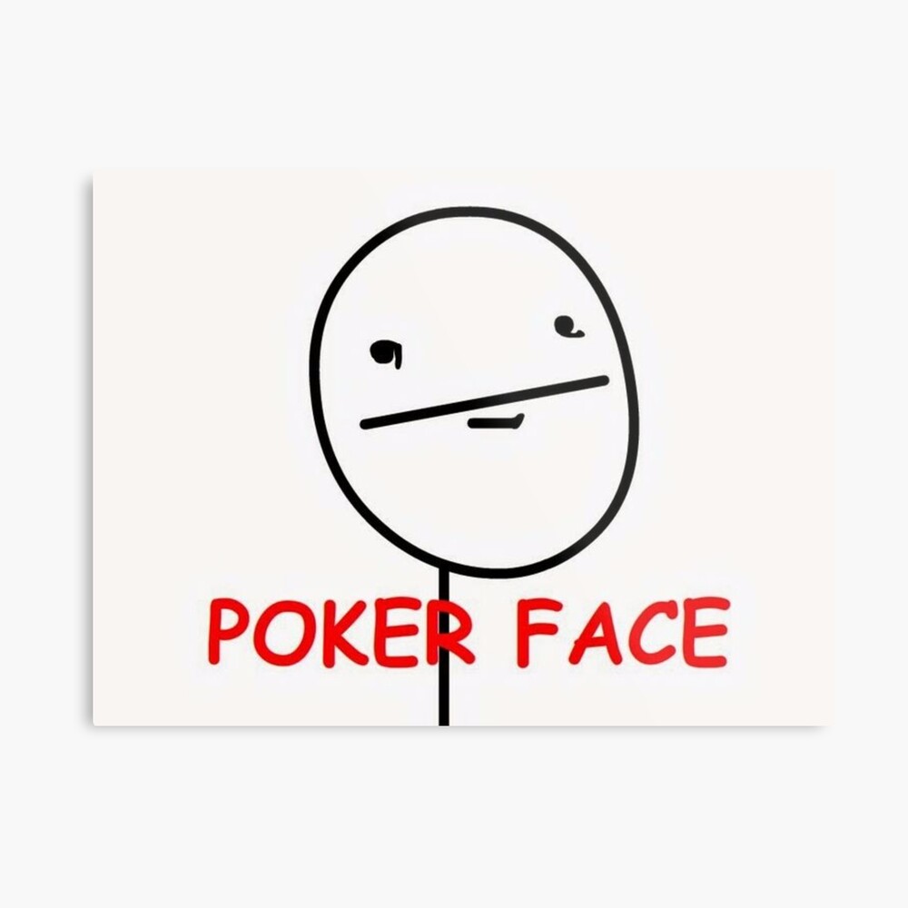 Poker Face Meme Art Board Print for Sale by Meme Economy