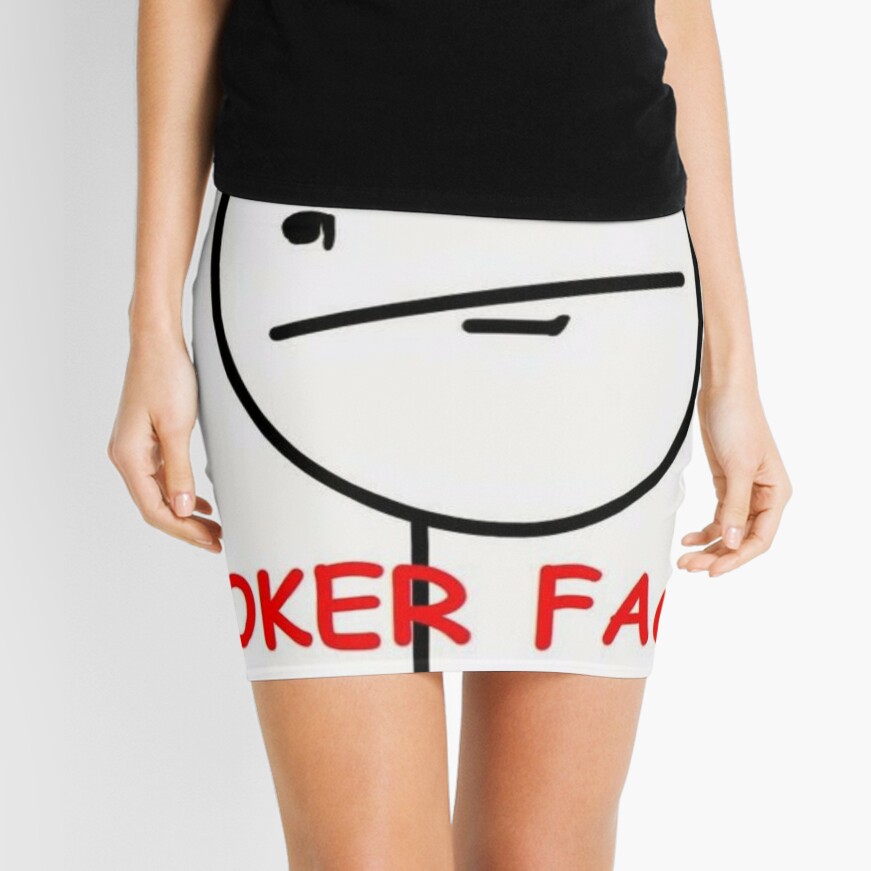 Man Face Mini Skirt for Sale by prrrki