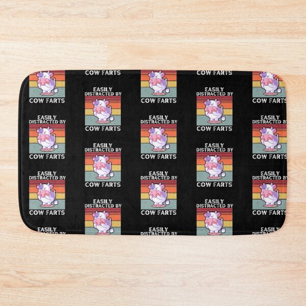 Item preview, Black version of Easily distracted by smelly cow farts designed and sold by FarmsteadAcers.