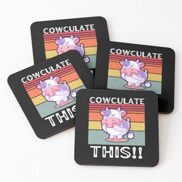Item preview, Sarcastic Dairy cow says "COWCULATE THIS!!" Cow farts designed and sold by FarmsteadAcers.