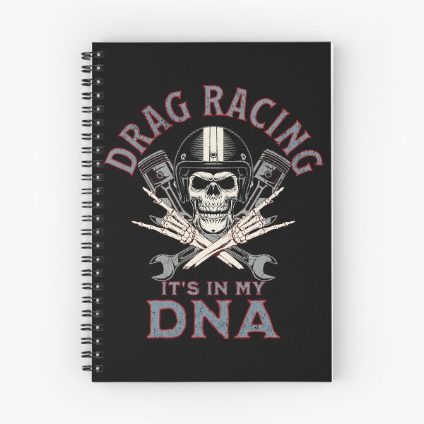 Item preview, Drag Racing It's In My DNA Skull Wrench Piston Rod Racer Street Race Track designed and sold by CarantinedChaos.