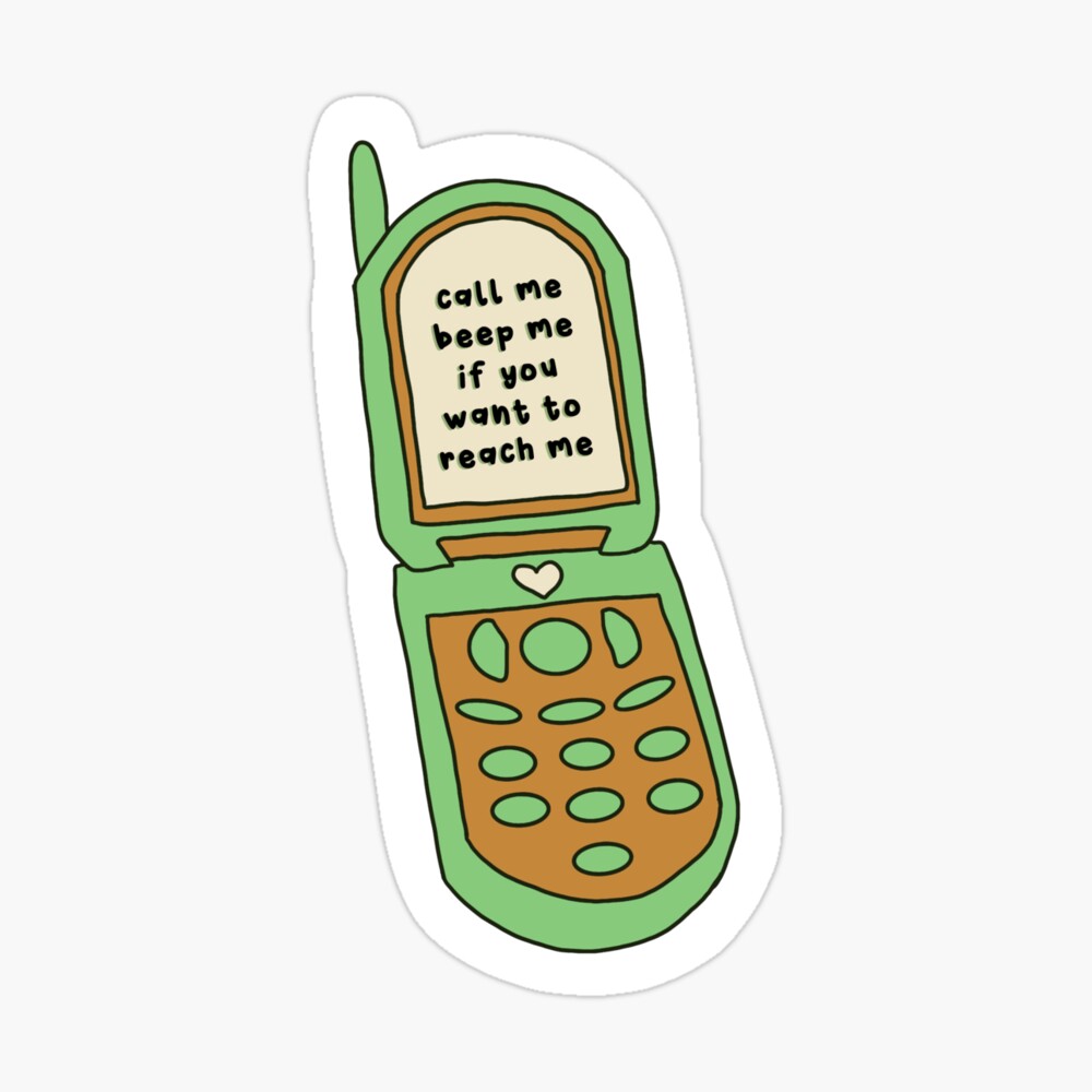 Call Me Beep Me If You Want To Reach Me Kim Possible Inspired | Sticker