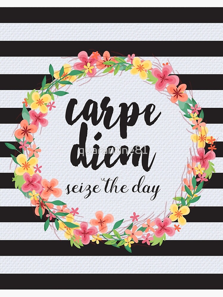 Carpe Diem / Seize The Day Quote Carpe Diem / Seize The Day Quote