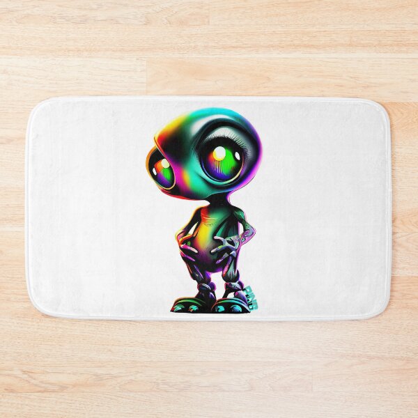 Item preview, Ping the Alien : Entered Earth's Atmosphere January 2023 : Cute and Friendly, Bold, Bright Colors designed and sold by WhitePinesVale.