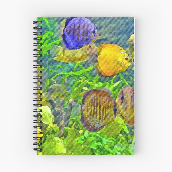 Item preview, Yellow Tang Flying Group  ocean aquarium Painting designed and sold by getlyart.