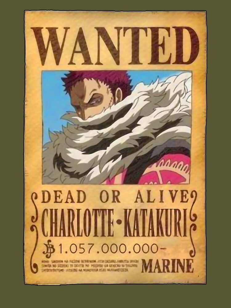 Charlotte Katakuri Wanted One Piece Katakuri Bounty Poster | iPad Case &  Skin