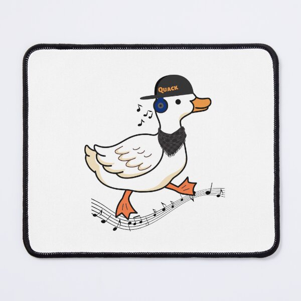 Item preview, Duck with headphones designed and sold by ImperialRose.