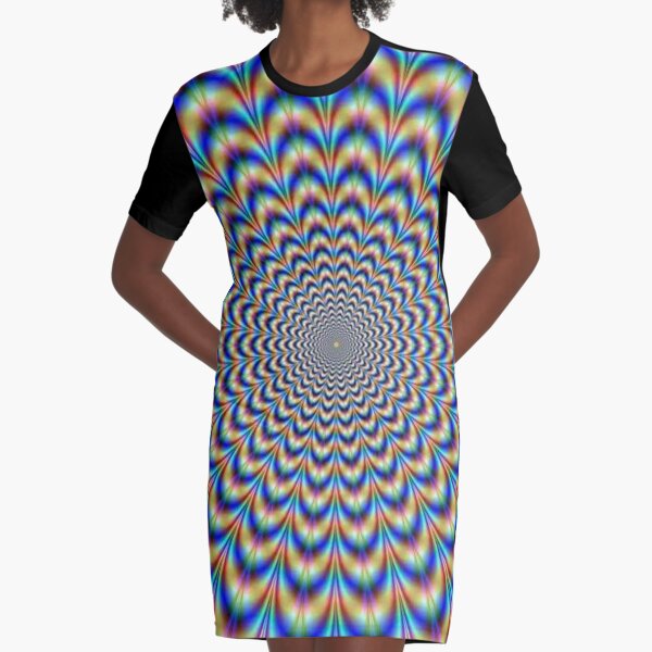 Optical illusion Trip #OpticalillusionTrip #Opticalillusion #Trip #Optical #illusion #illusionTrip Graphic T-Shirt Dress
