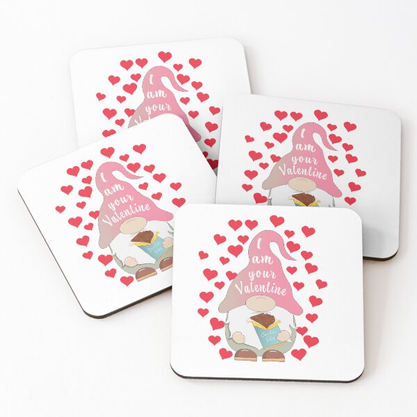 Item preview, Cute Valentine Gnome eating Chocolate designed and sold by atedesigns.