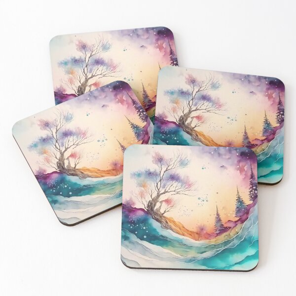 Item preview, Magical Landscape Watercolor, Fantasy Abstract designed and sold by Orianah.