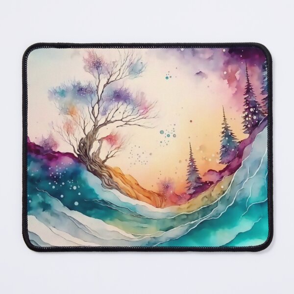 Item preview, Magical Landscape Watercolor, Fantasy Abstract designed and sold by Orianah.