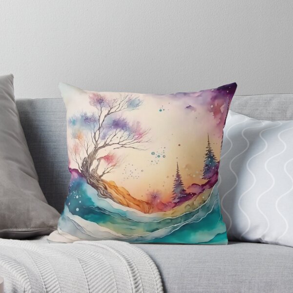 Item preview, Magical Landscape Watercolor, Fantasy Abstract designed and sold by Orianah.