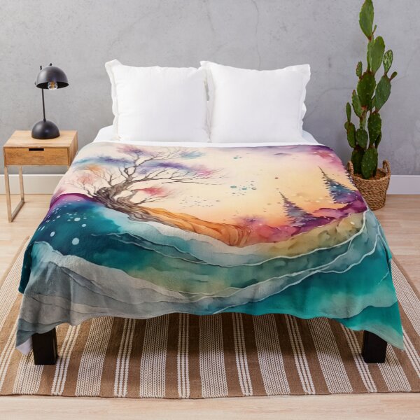 Item preview, Magical Landscape Watercolor, Fantasy Abstract designed and sold by Orianah.